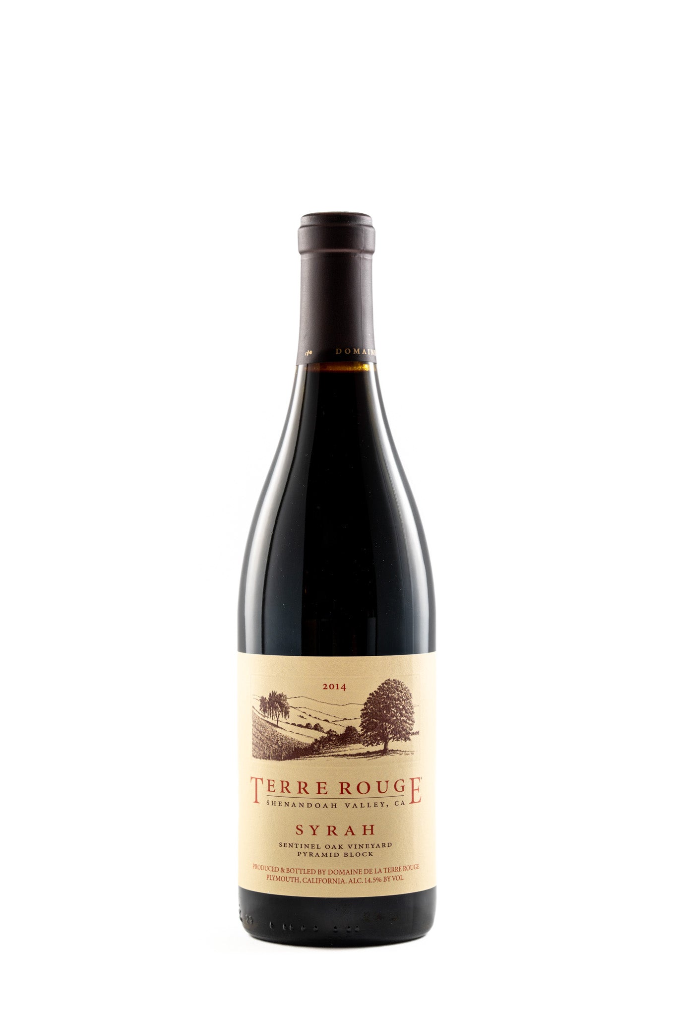 Terre Rouge 'Sentinel Oak Vineyards' Syrah Shenandoah Valley 2014