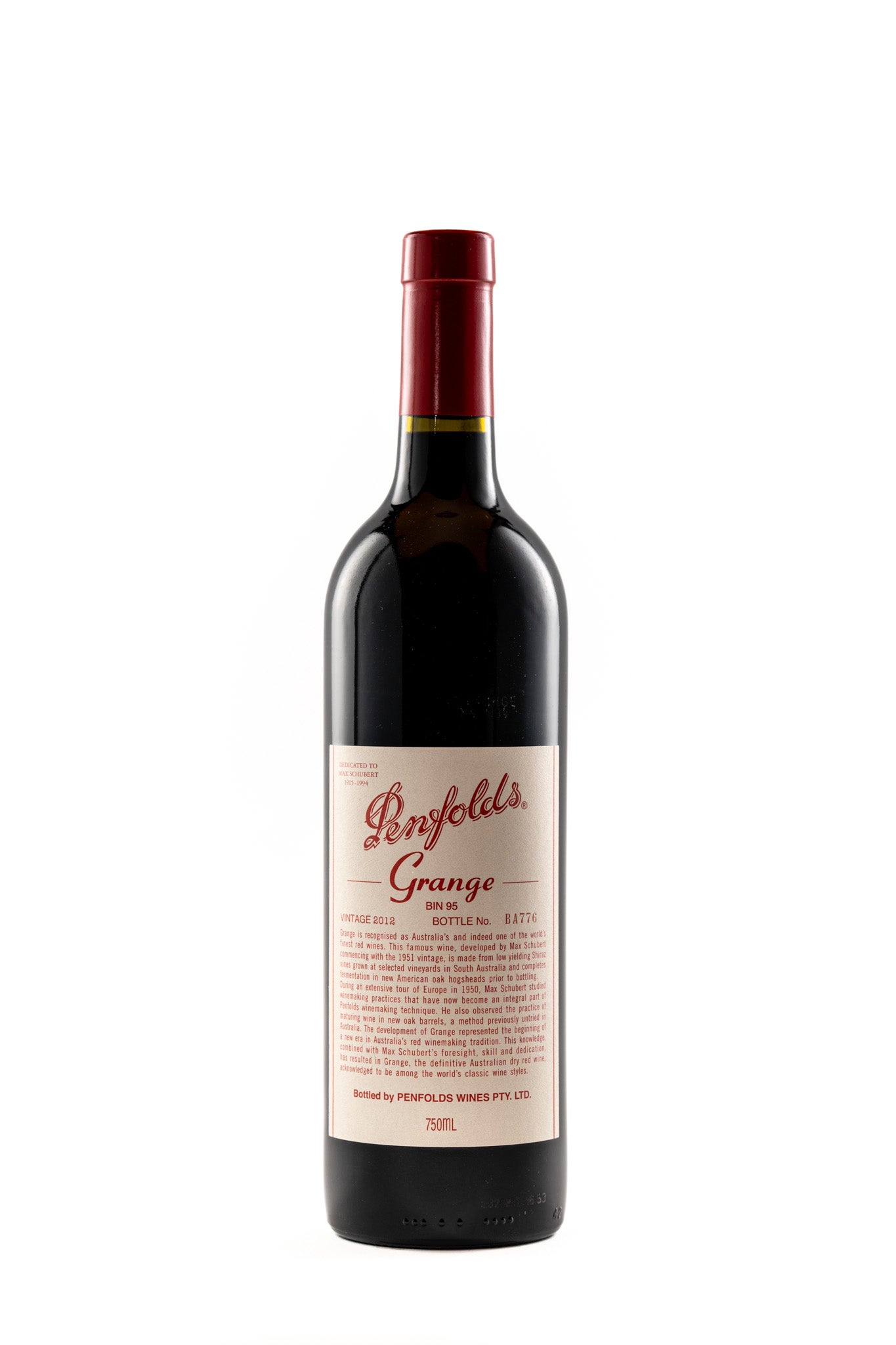 Penfolds 'Grange' South Australia Shiraz 2012